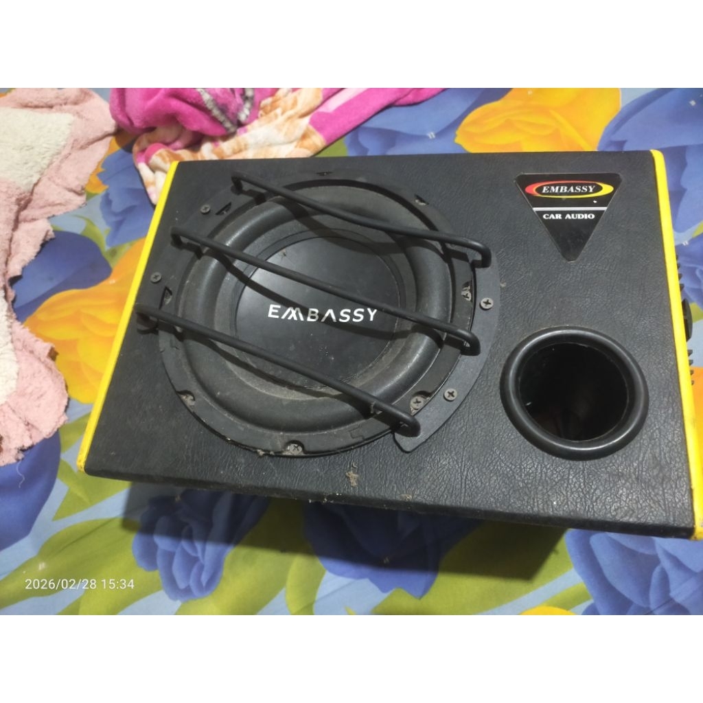 Subwoofer aktif 8 inc  car audio