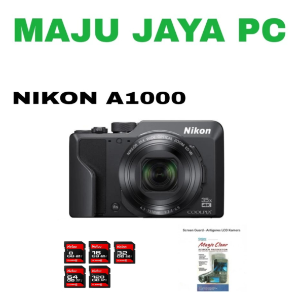 NIKON COOLPIX A1000 DIGITAL CAMERA / KAMERA POCKET NIKON COOLPIX A1000