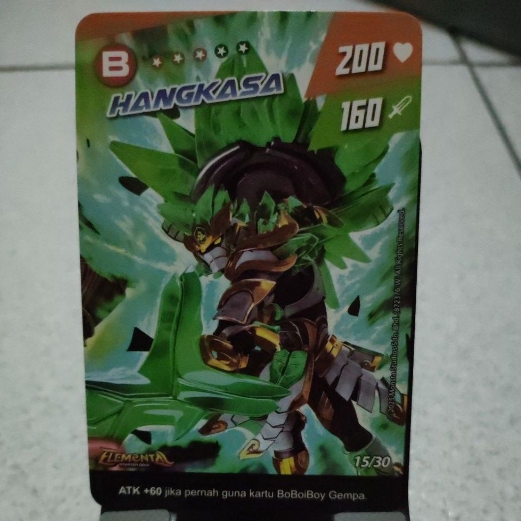 Monsta Galaxy Card Pek Elemental Kartu BoBoiBoy Hangkasa Limited Edition