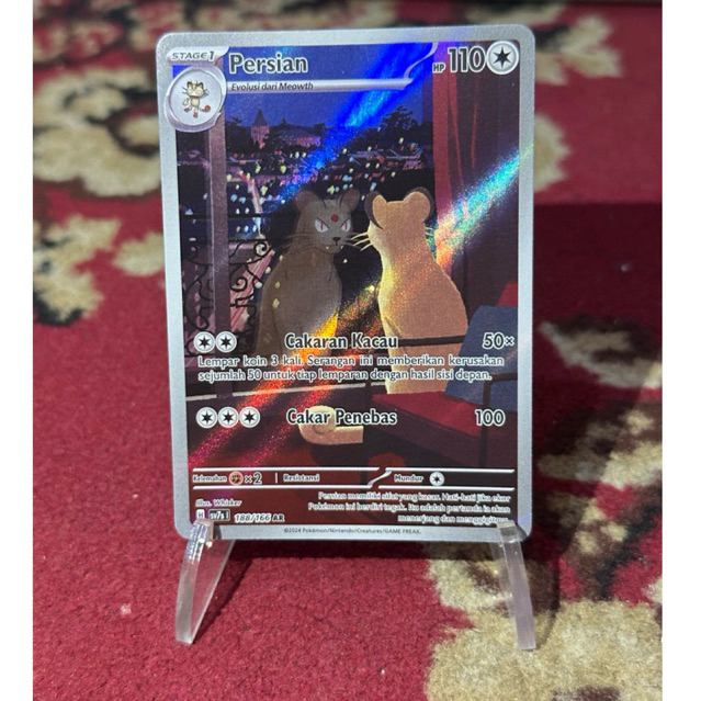 Pokemon TCG Indonesia sv7s Persian 188/166 AR