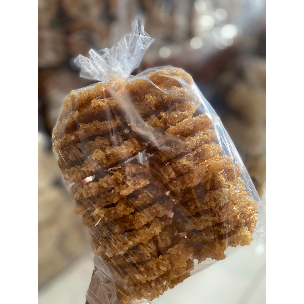 Rengginang manis (gula merah)