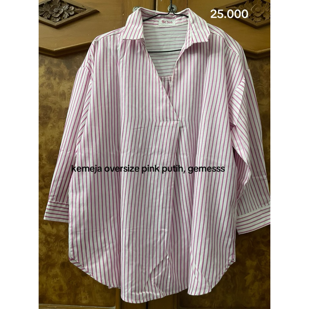 Kemeja salur PINK