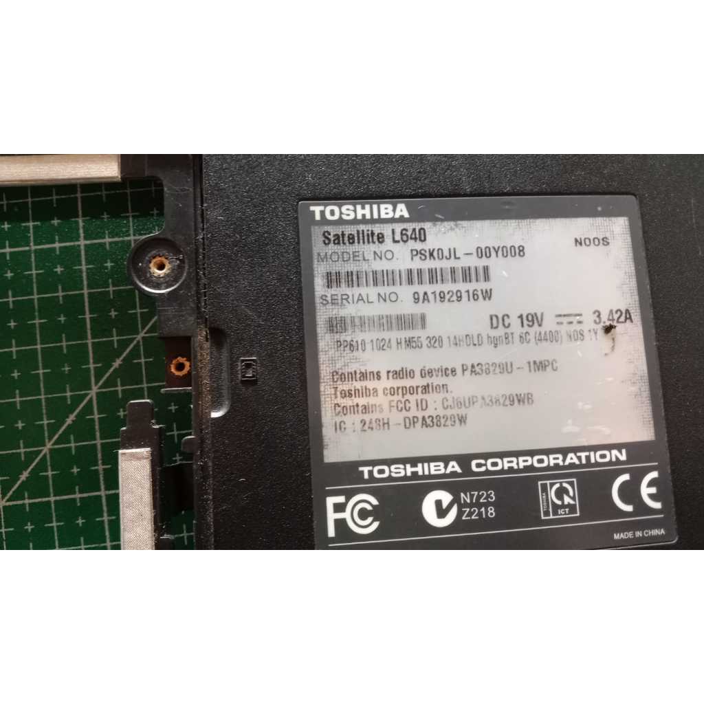 Casing Bawah Laptop Toshiba L640/L645 Original