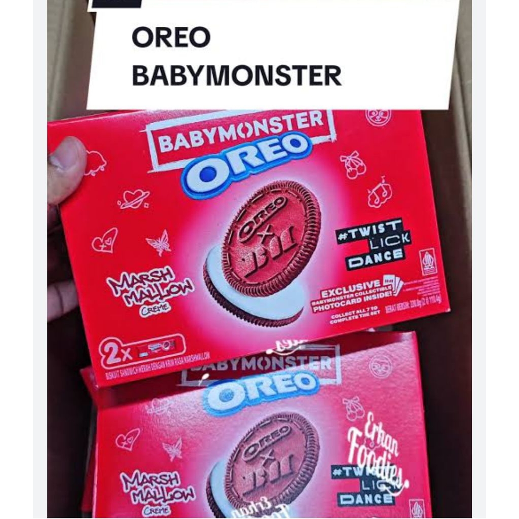 Oreo baby monster 220.8 gram / oreo hampers / parcel lebaran / oreo marshmallow