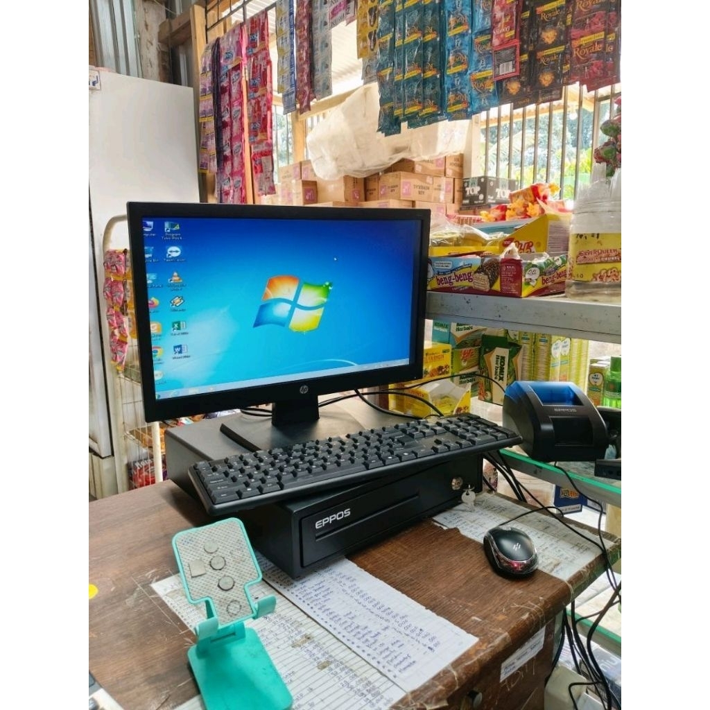 Komputer kasir core i3 desktop PC ipos 4 original lengkap terbaikIIPC siap pakai hemat listrik ll pc