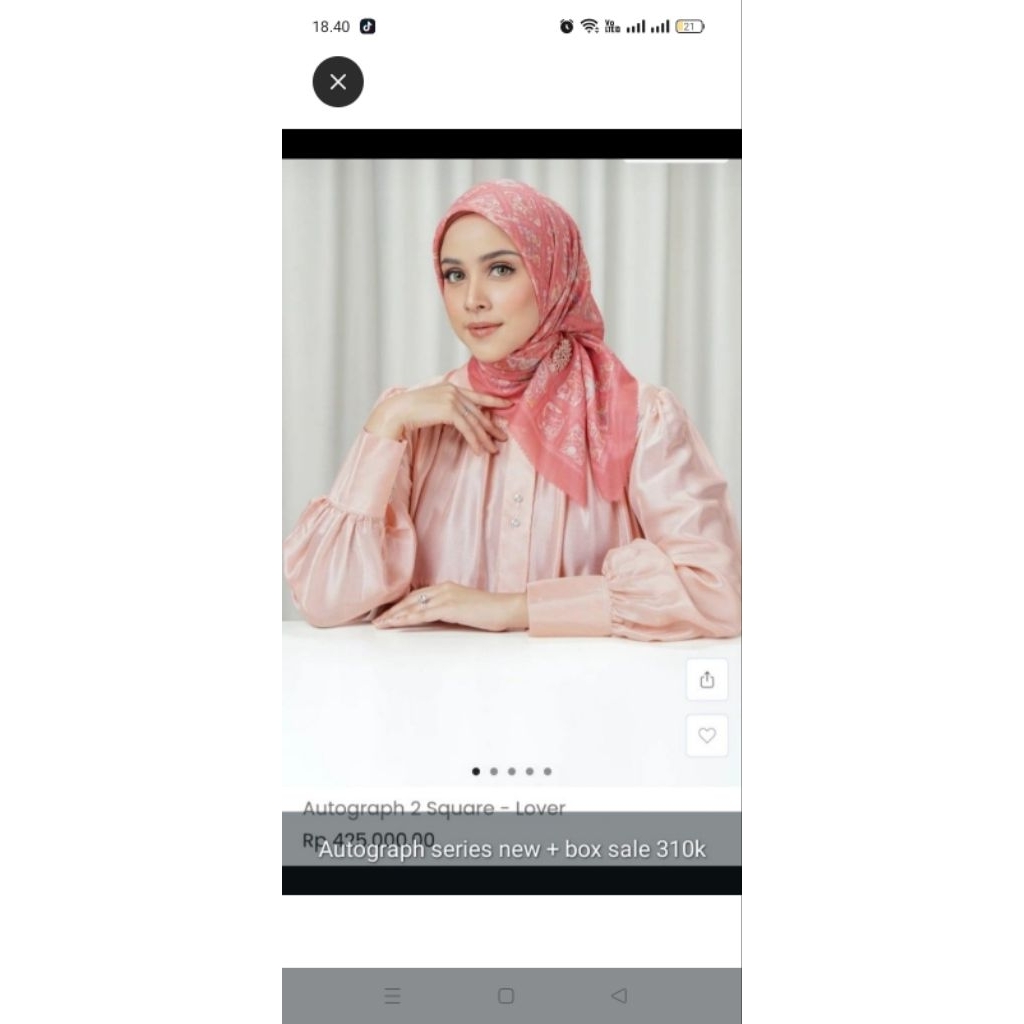 scarf button scarf x Dian pelangi