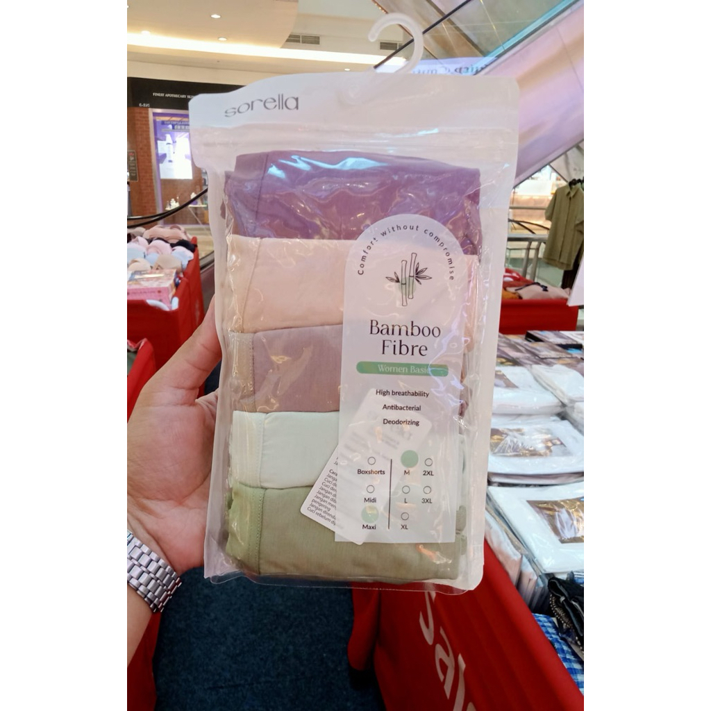 Celana Dalam Sorella Bamboo Maxi Pack 5 Pcs S25-73018