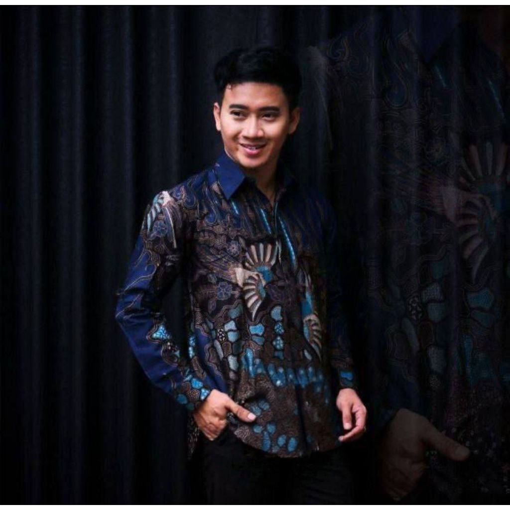 Kemeja Batik Pria Lengan Panjang - Batik Modern Slim Fit Elegan
