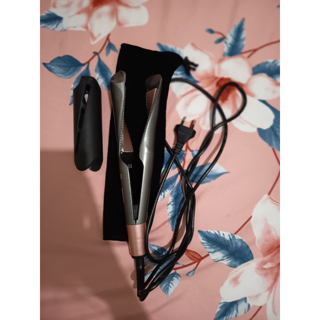 Solo [PRELOVED] Solo River Catokan Spiral Rambut Lurus dan Keriting 2 in 1 80 watt dengan lcd temper