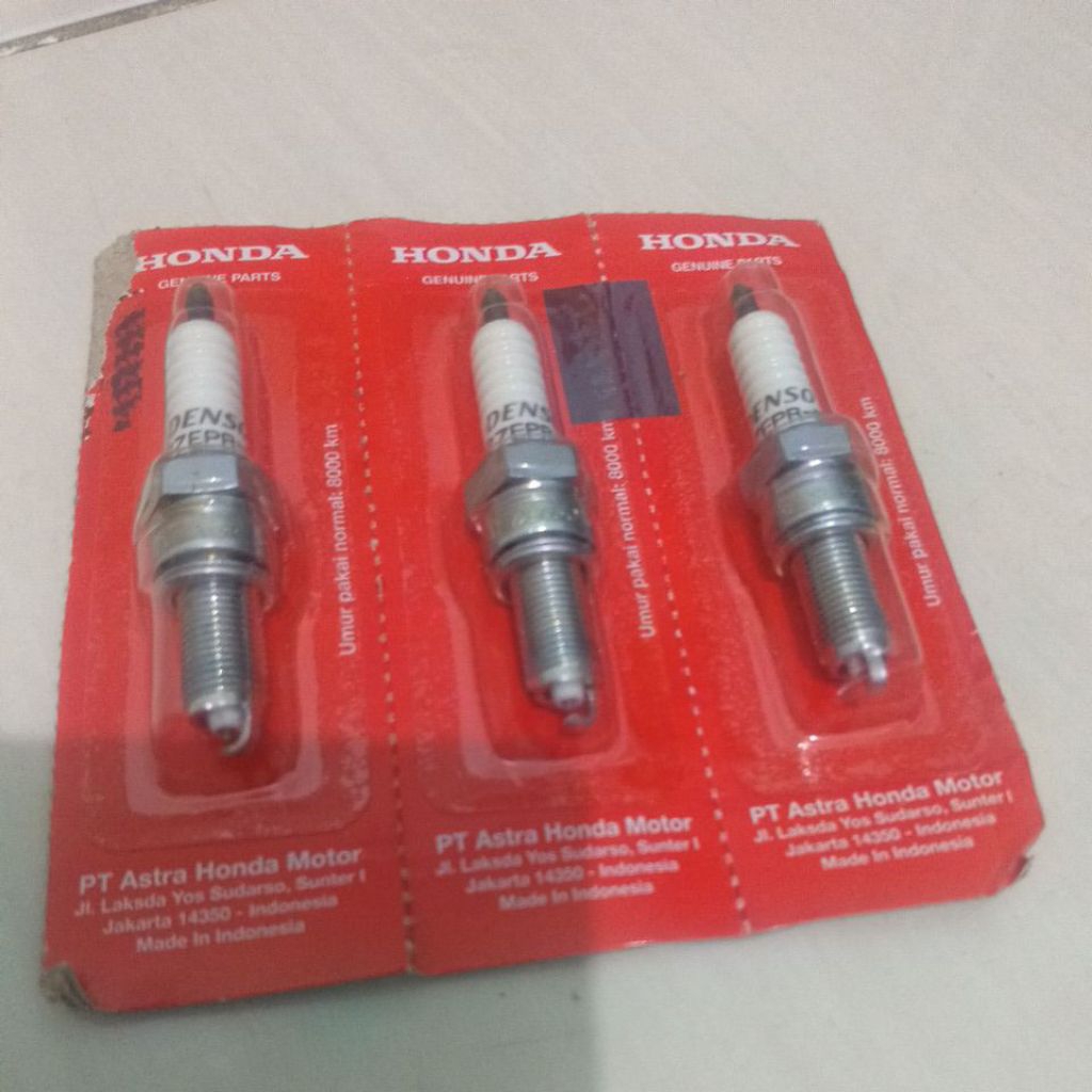 busi all vario.beat F1  karisma Busi Asli Honda u27epr-N9 denso Performa Optimal, Kompatibel Luas, D