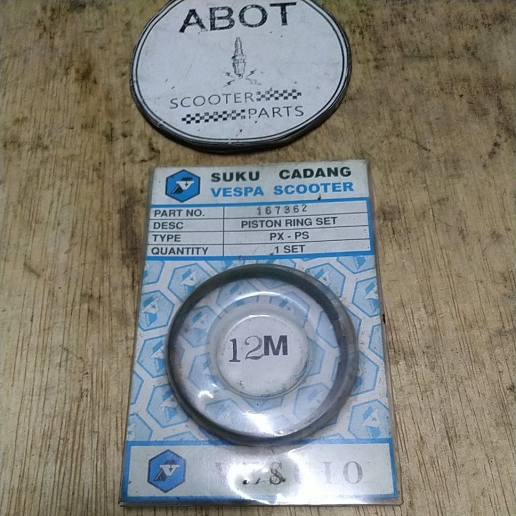 Ring piston vespa