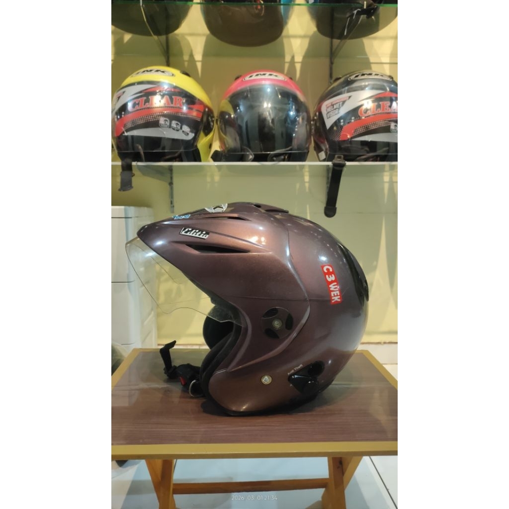 helm second murah original ink topi