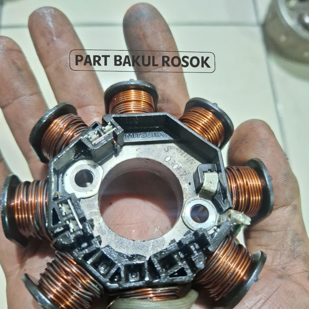Sepul Spul Spull Sepull Spol Stator Assy Supra X 125 KPH PGM Fi Injeksi Betmen Batman Supra 125 Inje