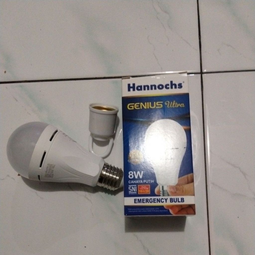 lampu emergency hannochs 8watt murah