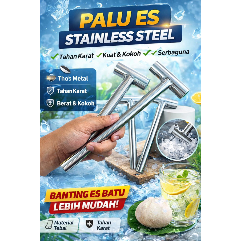 Palu Es Batu Palu Pemecah Es Batu Anti Karat Palu serbaguna