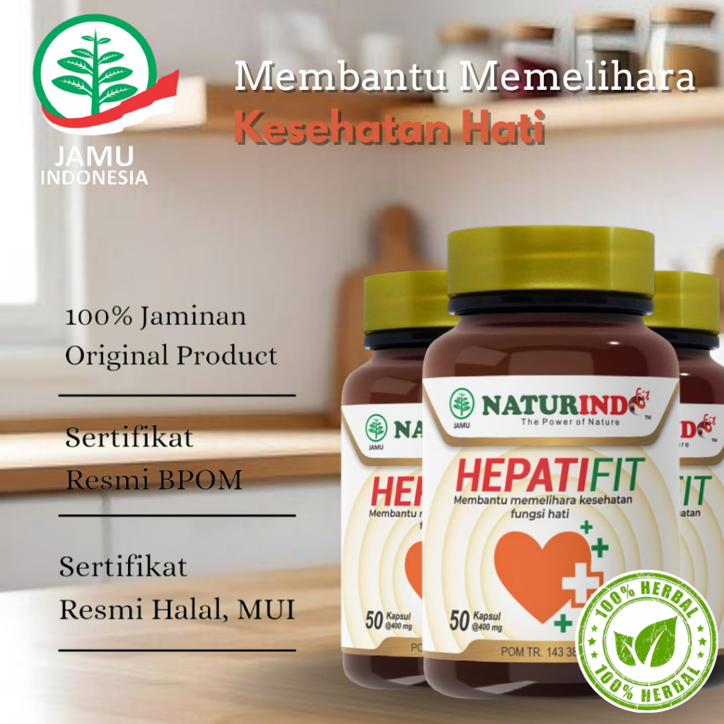 Obat Herbal Liver Batu Empedu Gatal Alergi Hepatitis Toxic Naturindo - HEPATIFIT