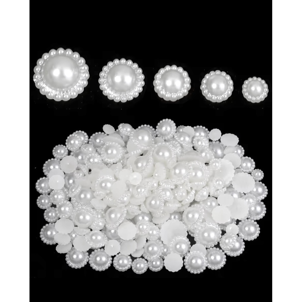 22gram Mutbel Berry 12mm 14mm 16mm 20mm - Mutiara Belah - Manik Belah