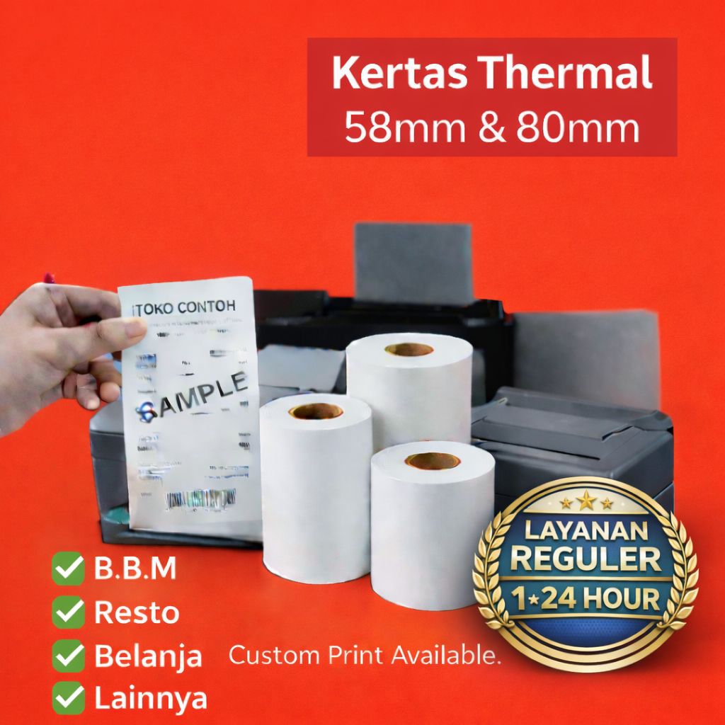 Cetak Struk Custom Bensin Resto/Rumah Makan