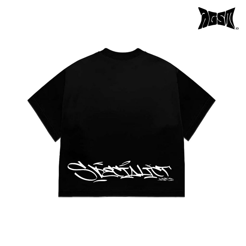 AGASTOR.ID | T-shirt Boxy Longsleeve Men And Women Color T-shirt Black & White specialict