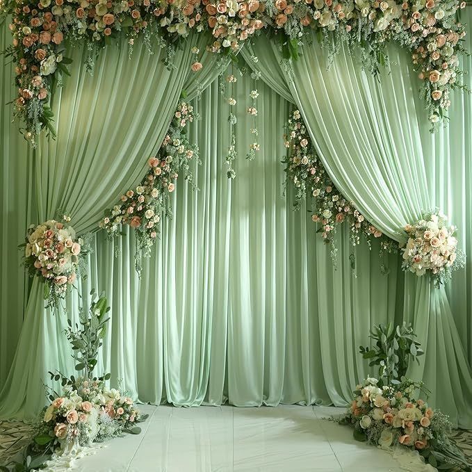 Kain Tenda Meteran Dekorasi Backdrop Pelaminan Perlengkapan Pesta kain Abutai (20meter)