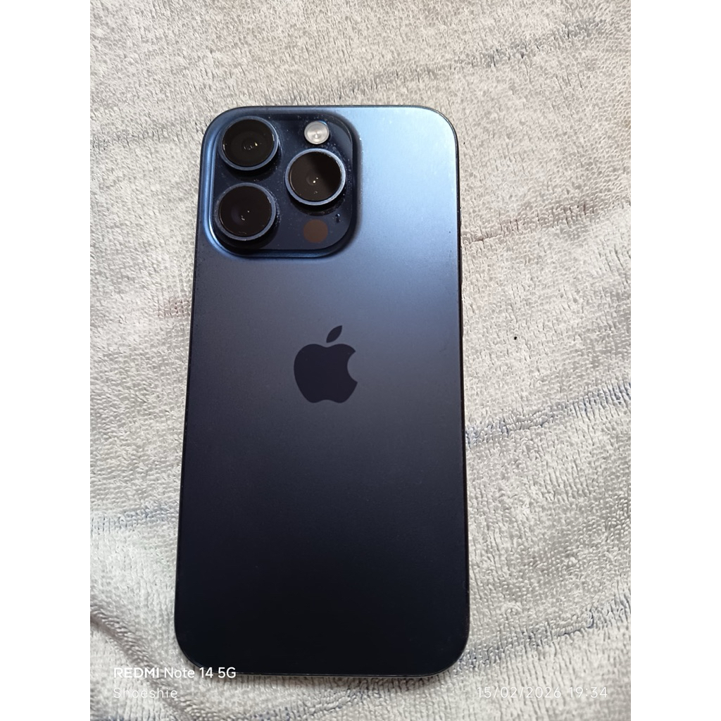 Iphone 15 pro 128gb second original, Ada tumperglass, lcd Tidak lecet / pecah.