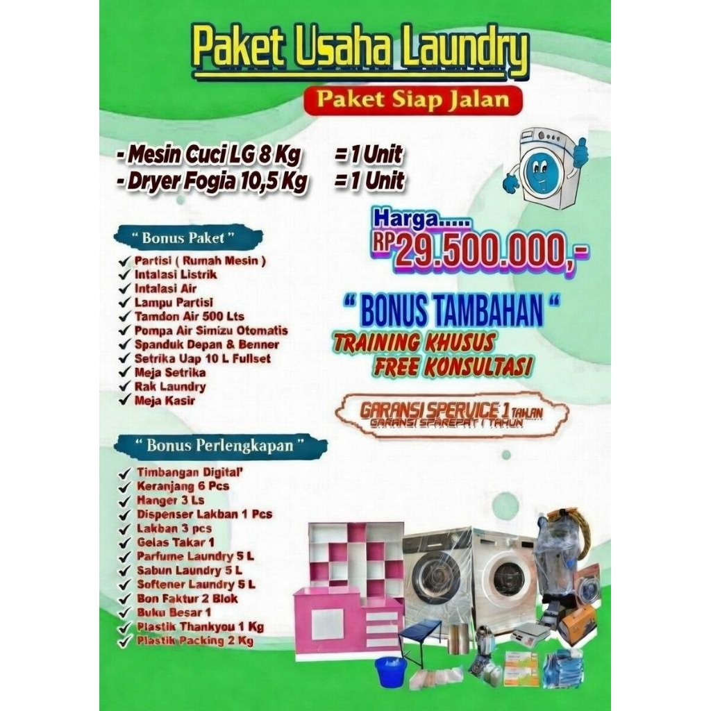 PAKET USAHA LAUNDRY