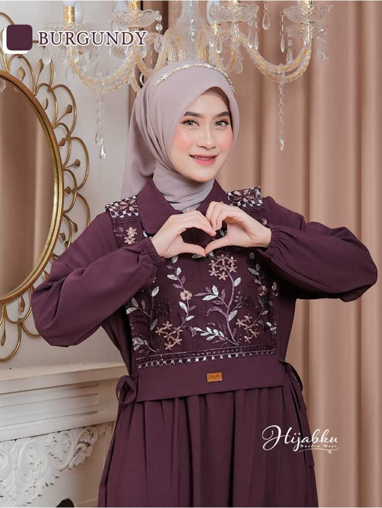 VANIA DRESS ORIGINAL BY HIJABKU 6 WARNA