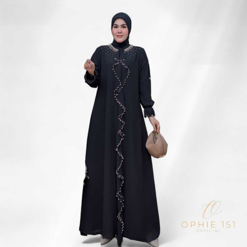Ophie151 Gamis Dubai Premium Syirin Fashion Muslim Model Syari Elegan