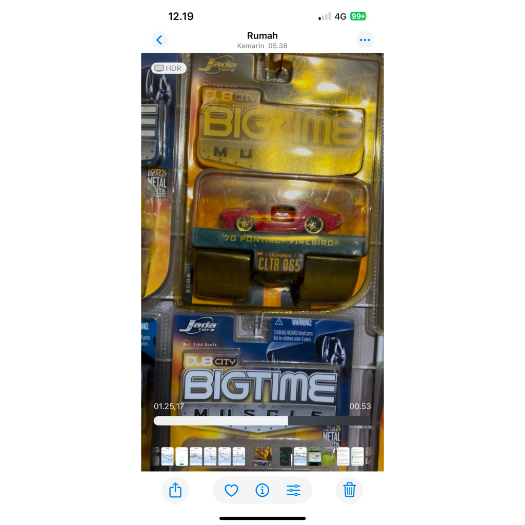 Diecast Jada Toys Skala 64 Pontiac Firebird Merah