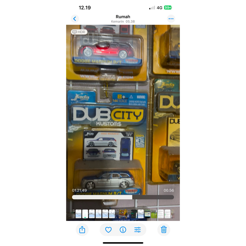 Diecast Jada Toys Magnum Merah Putih Biru
