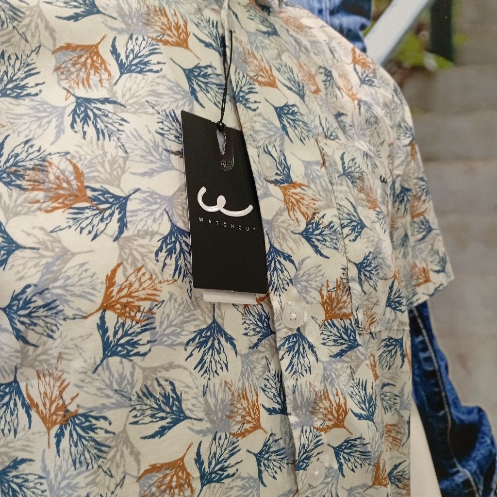 WATCHOUT KEMEJA PRIA LENGAN PENDEK SLIMFIT WATCHOUT JEANS