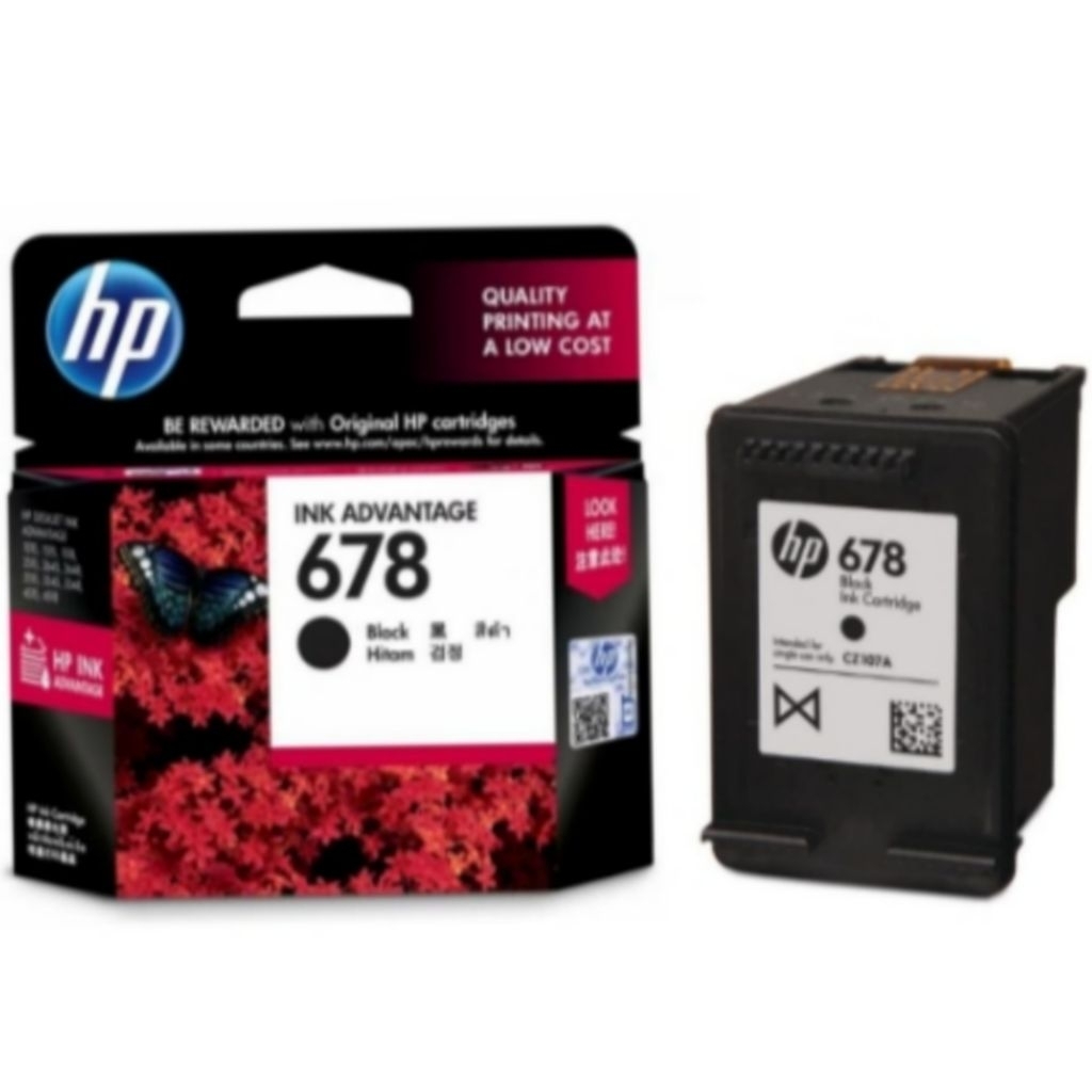 TINTA CARTRIDGE HP 678 BLACK ORIGINAL FOR Printer HP DESKJET INK ADVANTAGE 1015, 1515, 1518, 2515, 2