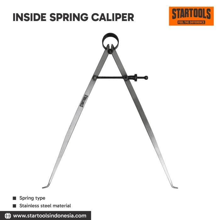 STARTOOLS Inside Spring Caliper / Jangka Bubut Dalam 4”