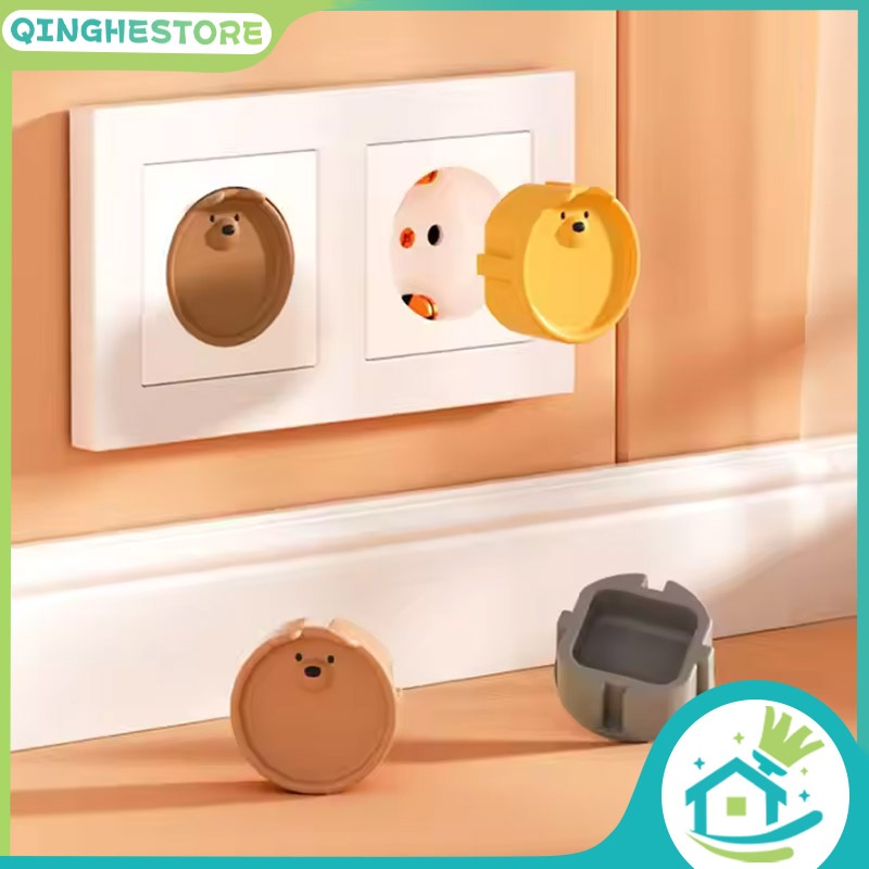 Tutup Stop Kontak Listrik Silikon Listrik Safety Socket Cover Pengaman Stop Kontak Otomatis Electric