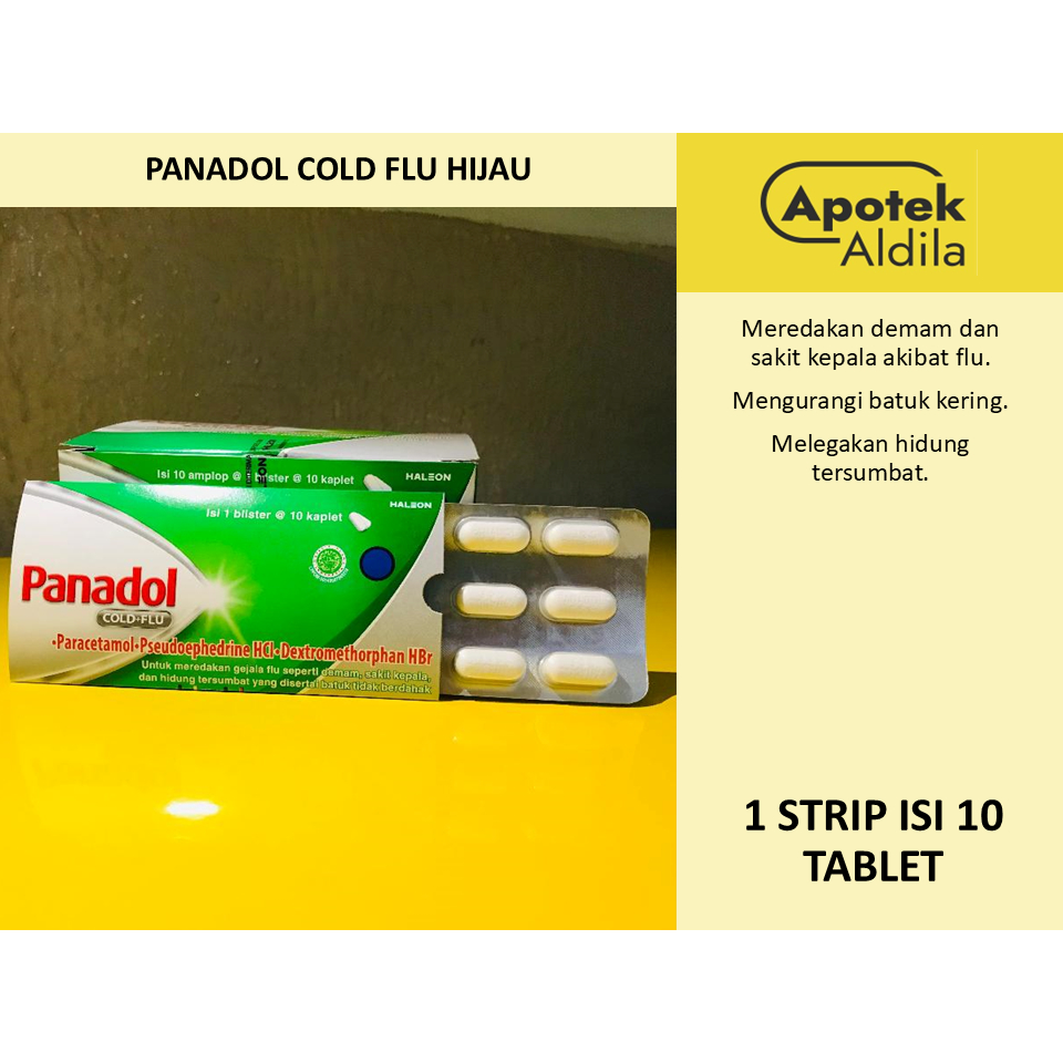 PANADOL FLU DAN BATUK (HIJAU) TAB 10