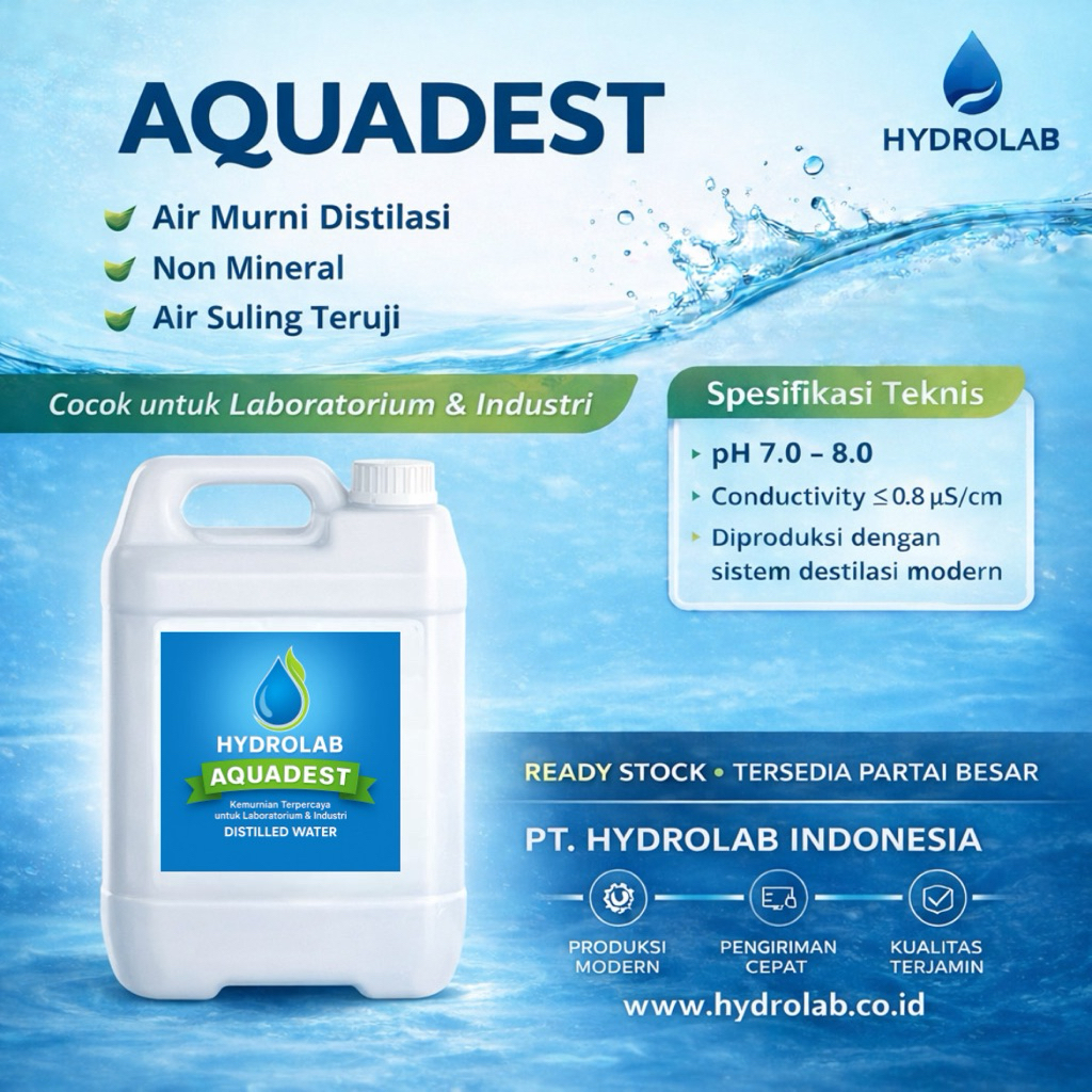 Aquadest Aquadest Distilled Water Air Suling 5 Liter