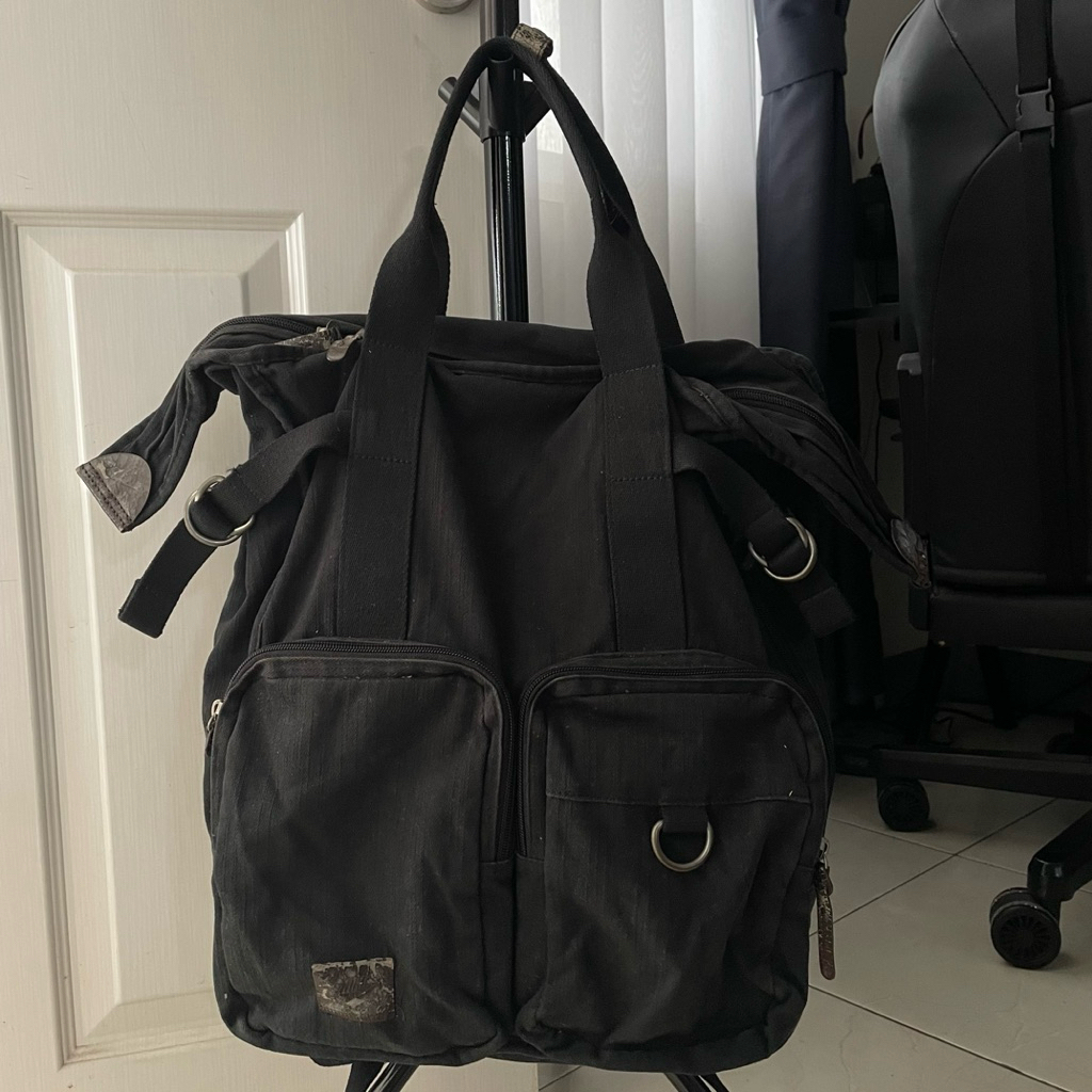 Tas ransel NIKE kain hitam second