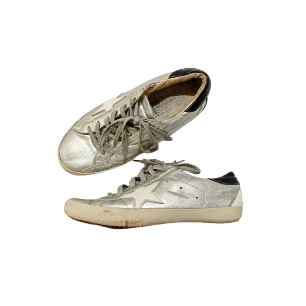 Sepatu / Shoes Golden Goose Deluxe Brand Superstar Silver Sneakers Men Women GGDB
