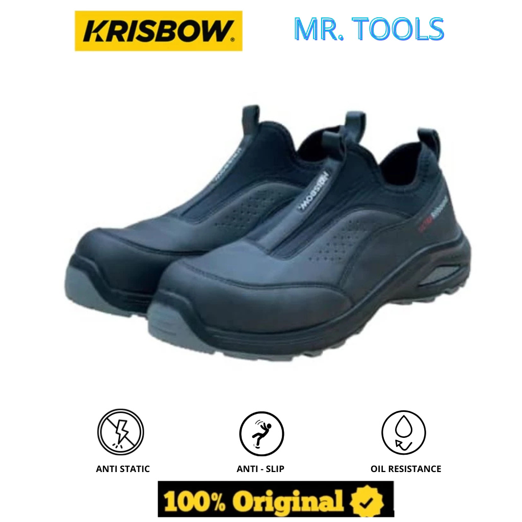 KRISBOW SAFETY SHOES CHRONOS BLACK ORIGINAL