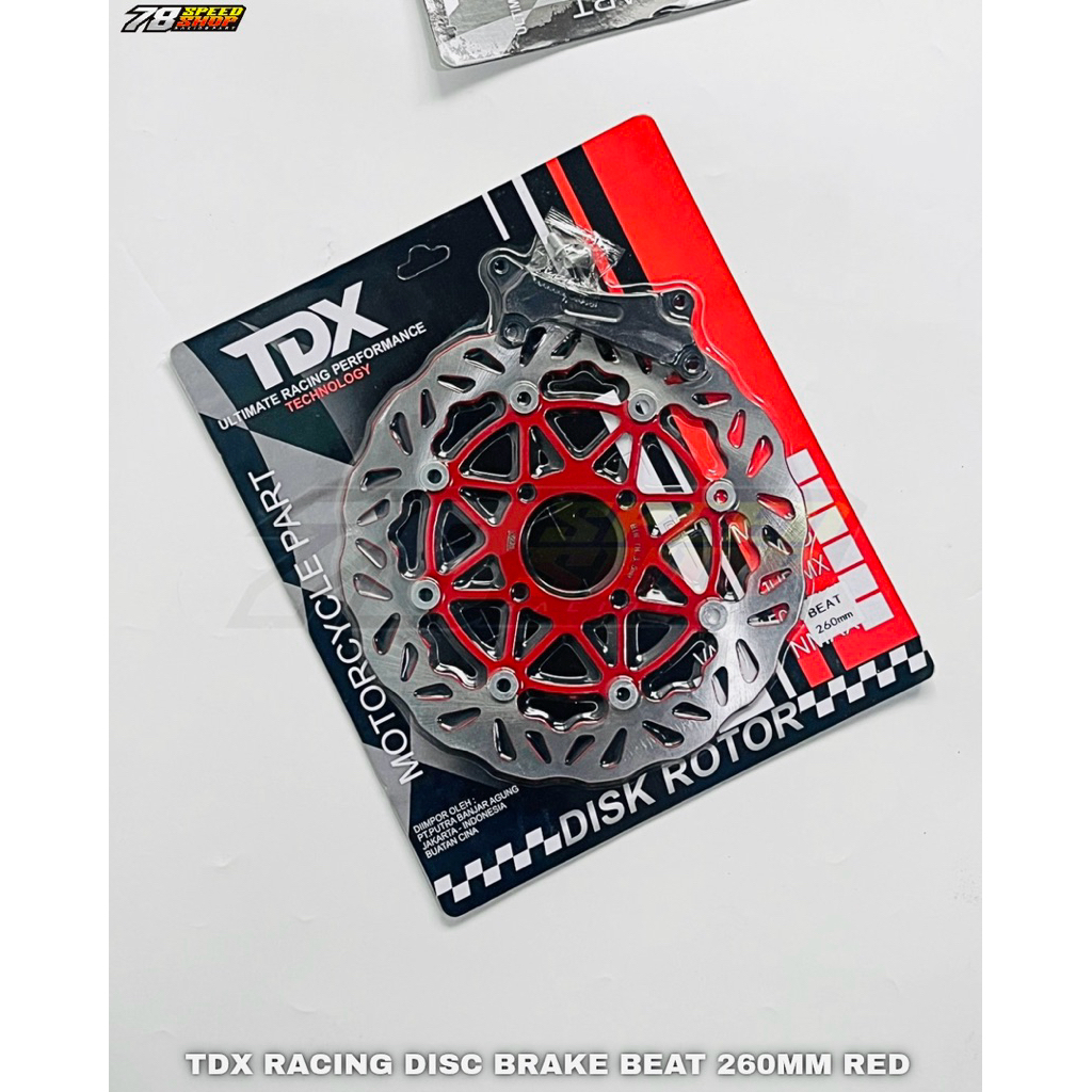 DISC BRAKE TDX RACING PIRINGAN CAKRAM VARIASI LEBAR PLUS BREKET BEAT KARBU BEAT OLD 260MM JUPITER MX