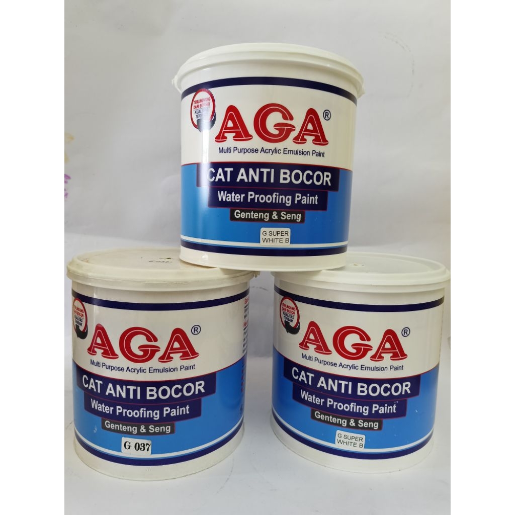 Cat AGA waterproofing 4kg/ cat anti bocor untuk seng dan genteng