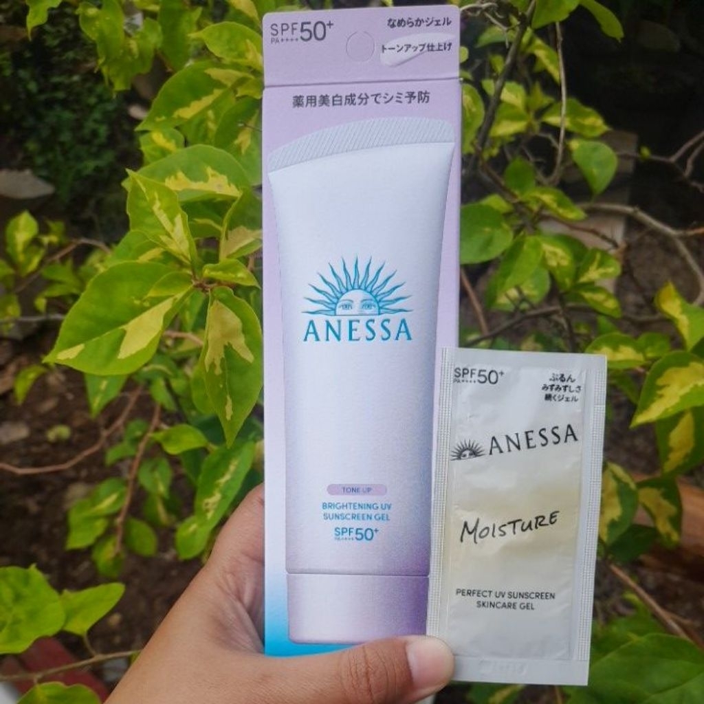 (FREE SAMPLE) ANESSA TONE UP BRIGHTENING UV SUNSCREEN GEL 90 GR SPF 50 PA++++ EXP. 2028 (NEW/ORIGINA