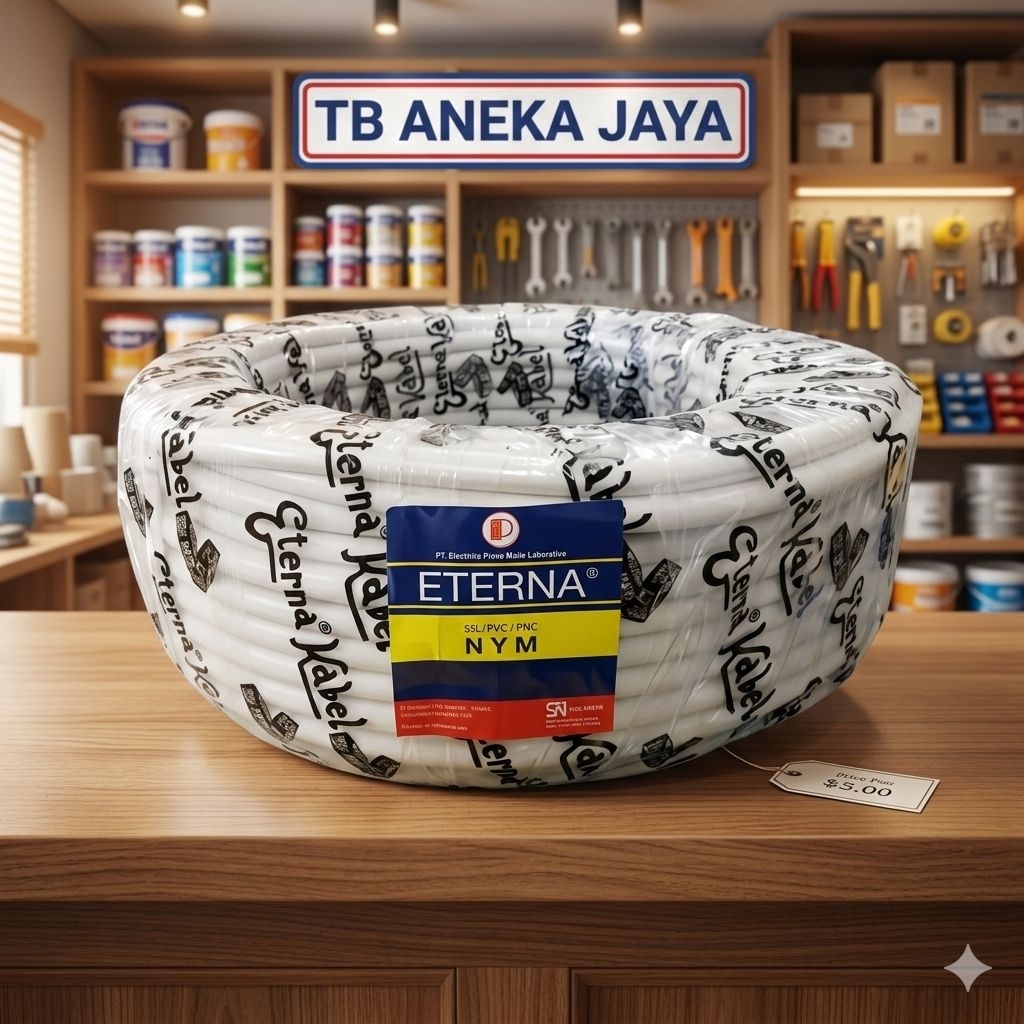 Kabel kawat tembaga Eterna NYM / Meteran SNI