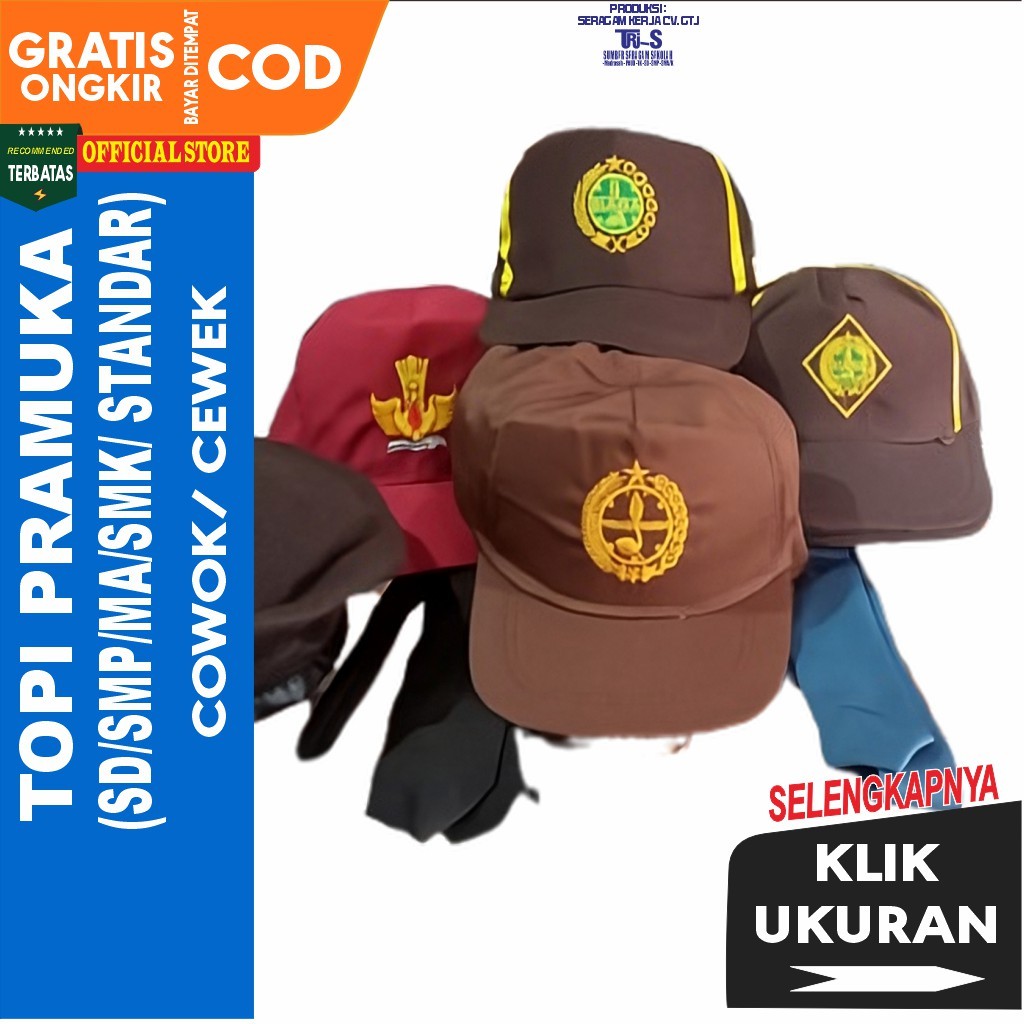 Topi Polos Pramuka | Topi Pramuka | Topi Pramuka Sd Laki Laki | Topi Pramuka Polos | Topi Pramuka Sd