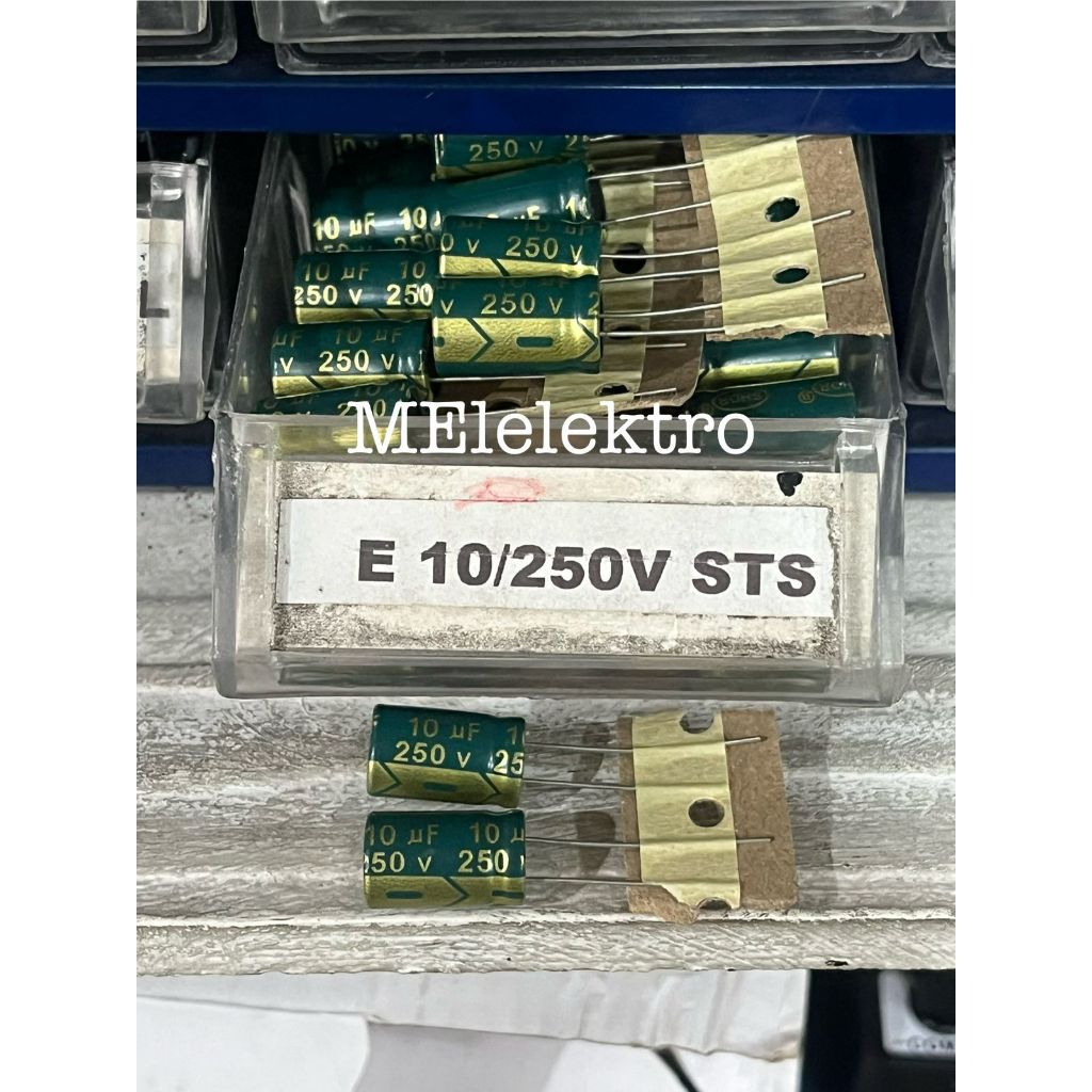 ELCO CAPASITOR 10UF 250V / CAPASITOR ELCO 10UF 250VOLT