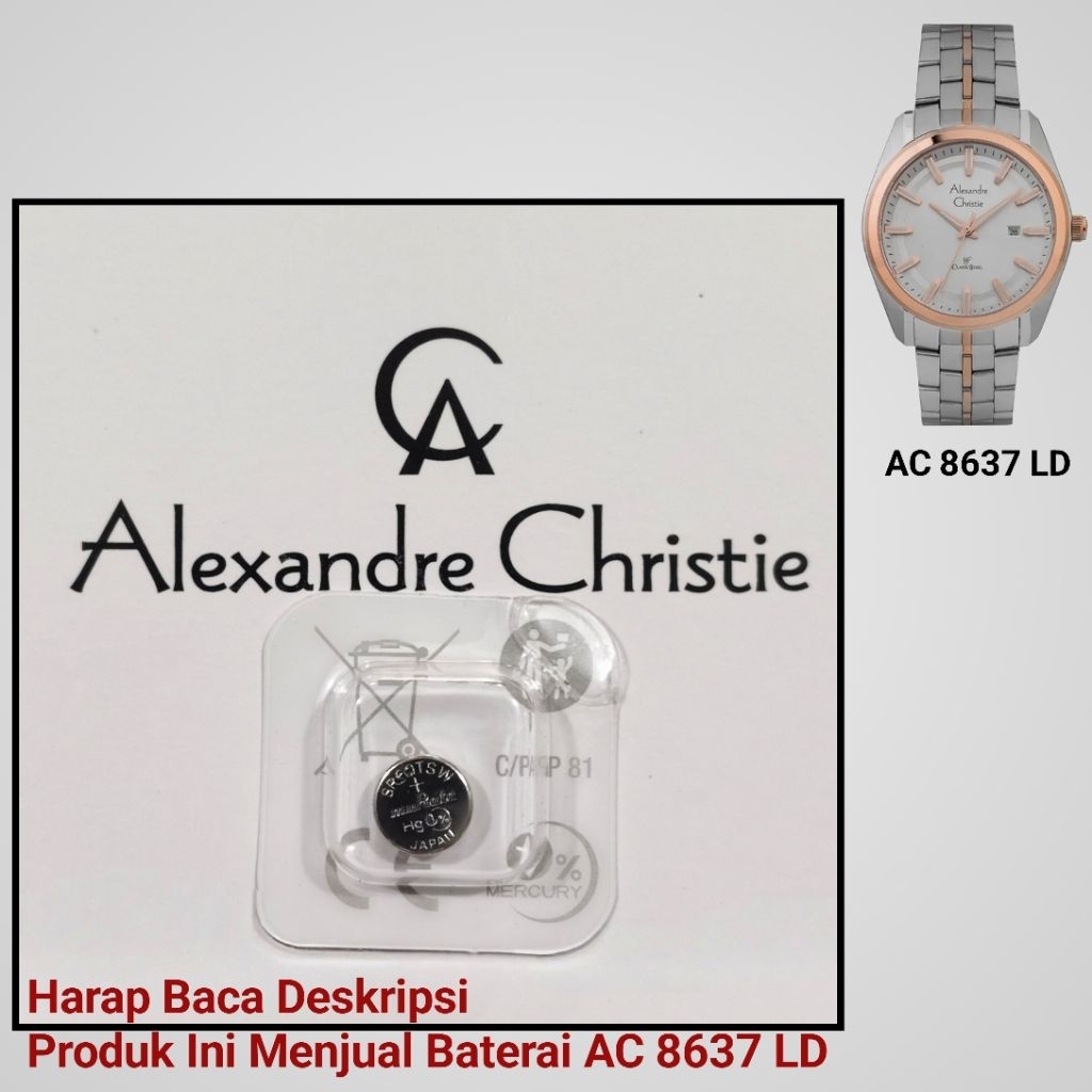 Baterai Jam Tangan Alexandre Christie AC 8637 LD