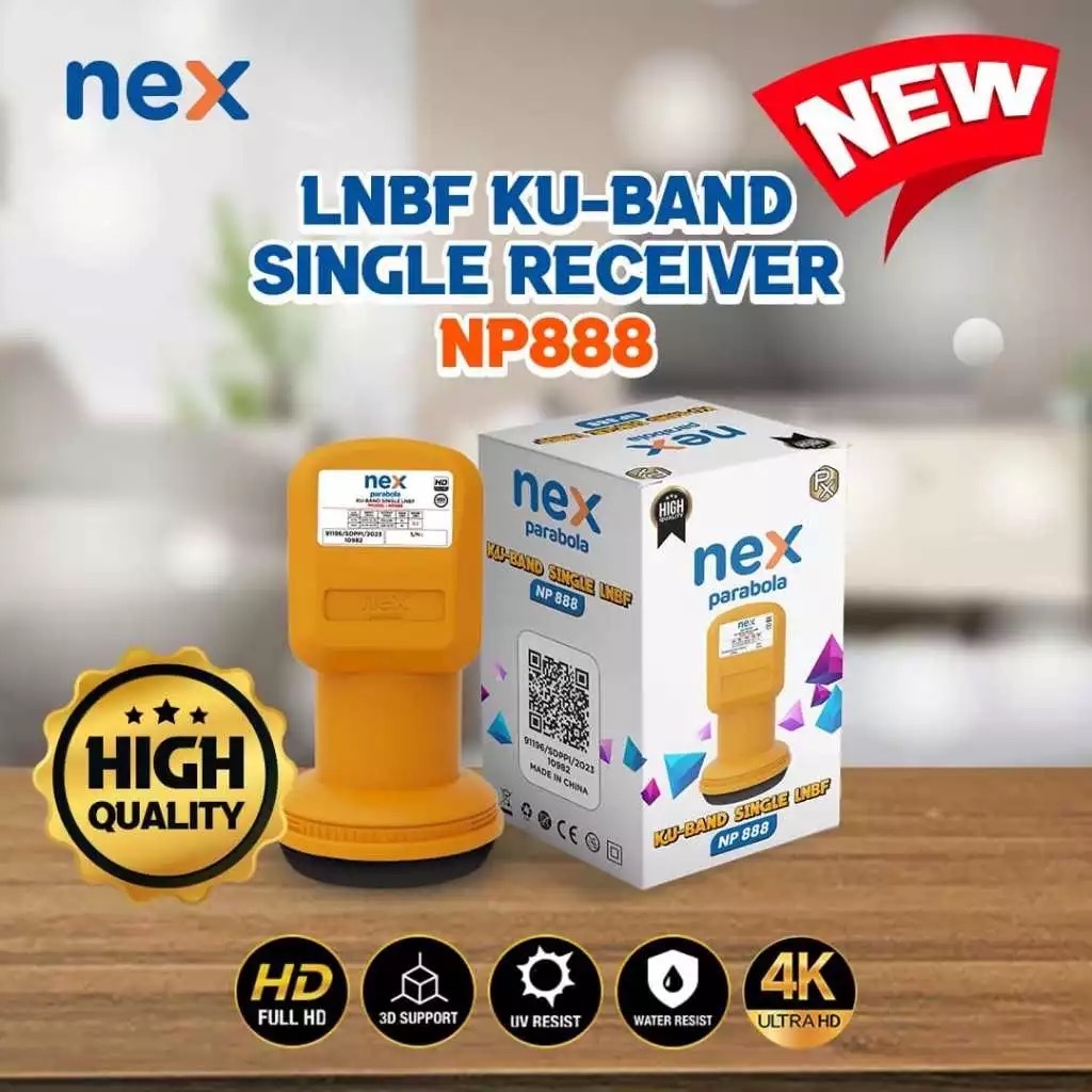 Lnb Ku Band Single Nex Parabola NP888 Receiver Parabola Full Hd