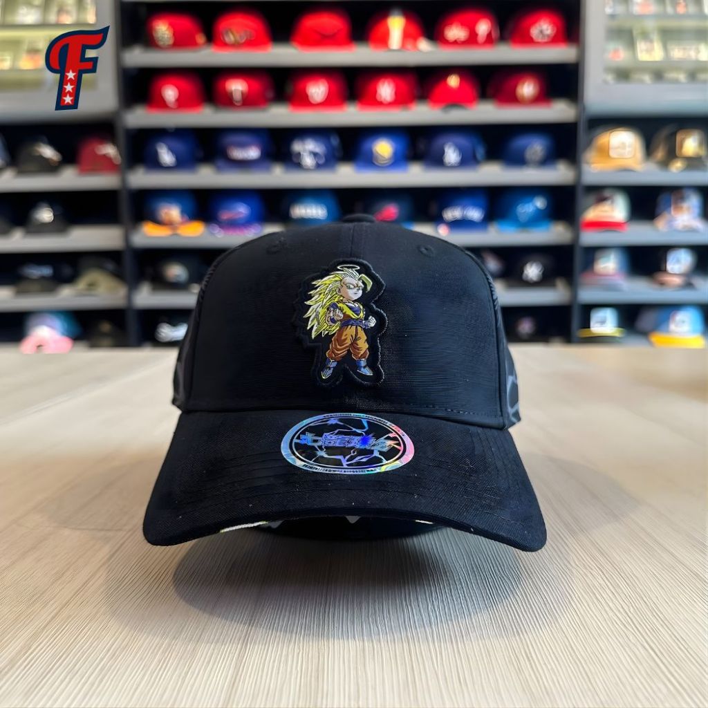 Topi Topi New Era Angel x Dragon Ball Goku Reflective Dad Cap Taiwan Exclusive Original