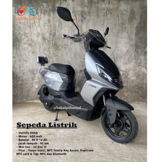 Sepeda Listrik Uwinfly D66A | Motor Listrik Uwinfly D66A | Motor Aki Uwinfly D66A