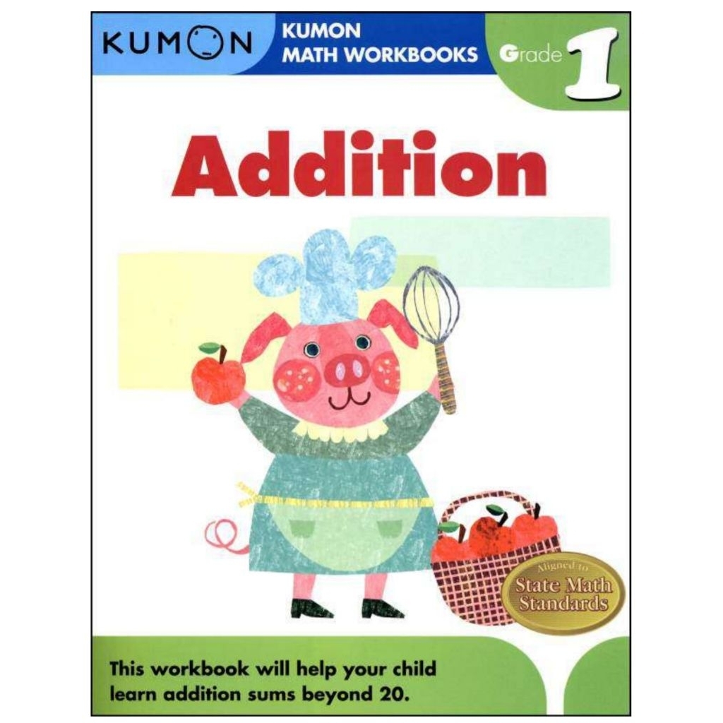 Buku B5 Kumon Math Workbook Addition Geometry Grade 1 & 2